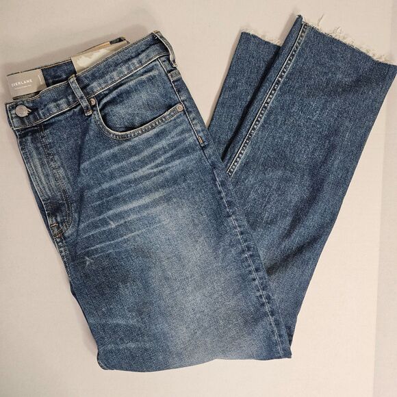 NWT Everlane Women's The Cheeky Jean High Rise Low Stretch 33 Regular Raw Hem - Picture 2 of 8